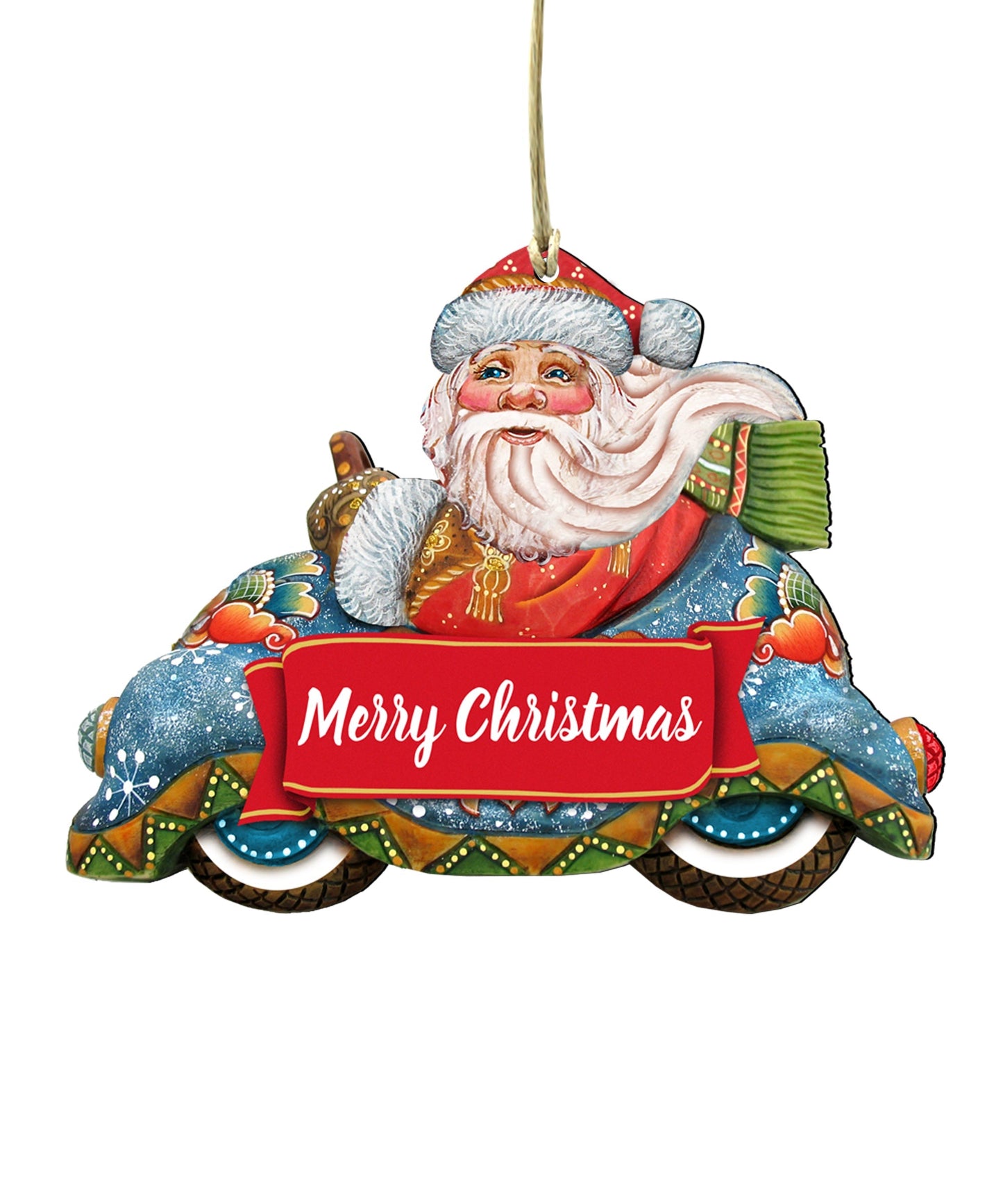 Merry Christmas Santa Door Decor by G. DeBrekht - Christmas Santa Snowman Decor - 8112045-2H-4