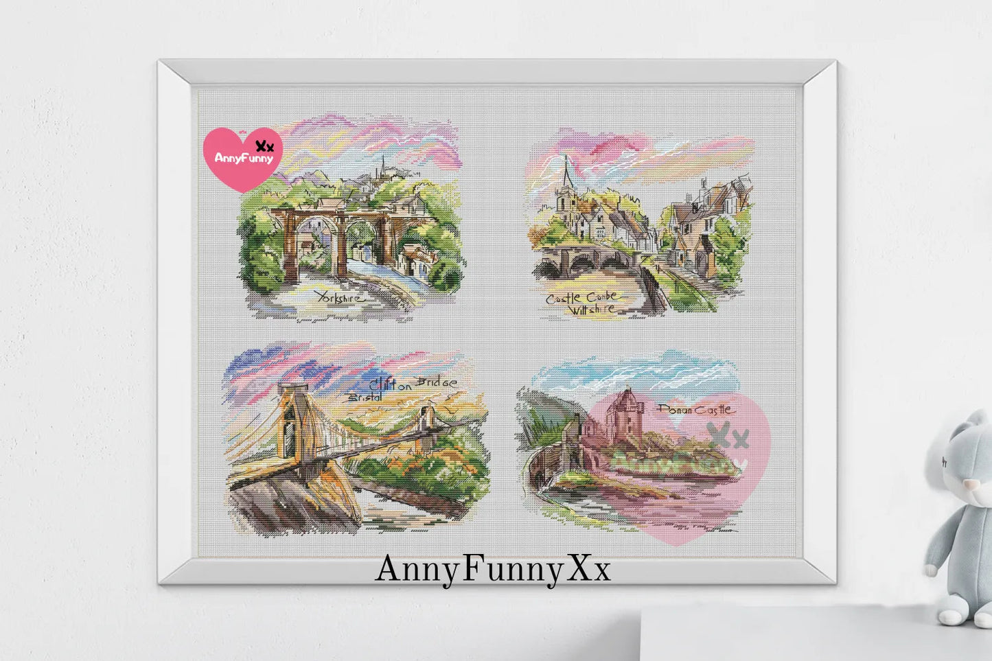 Old Town Set - PDF Cross Stitch Pattern-4
