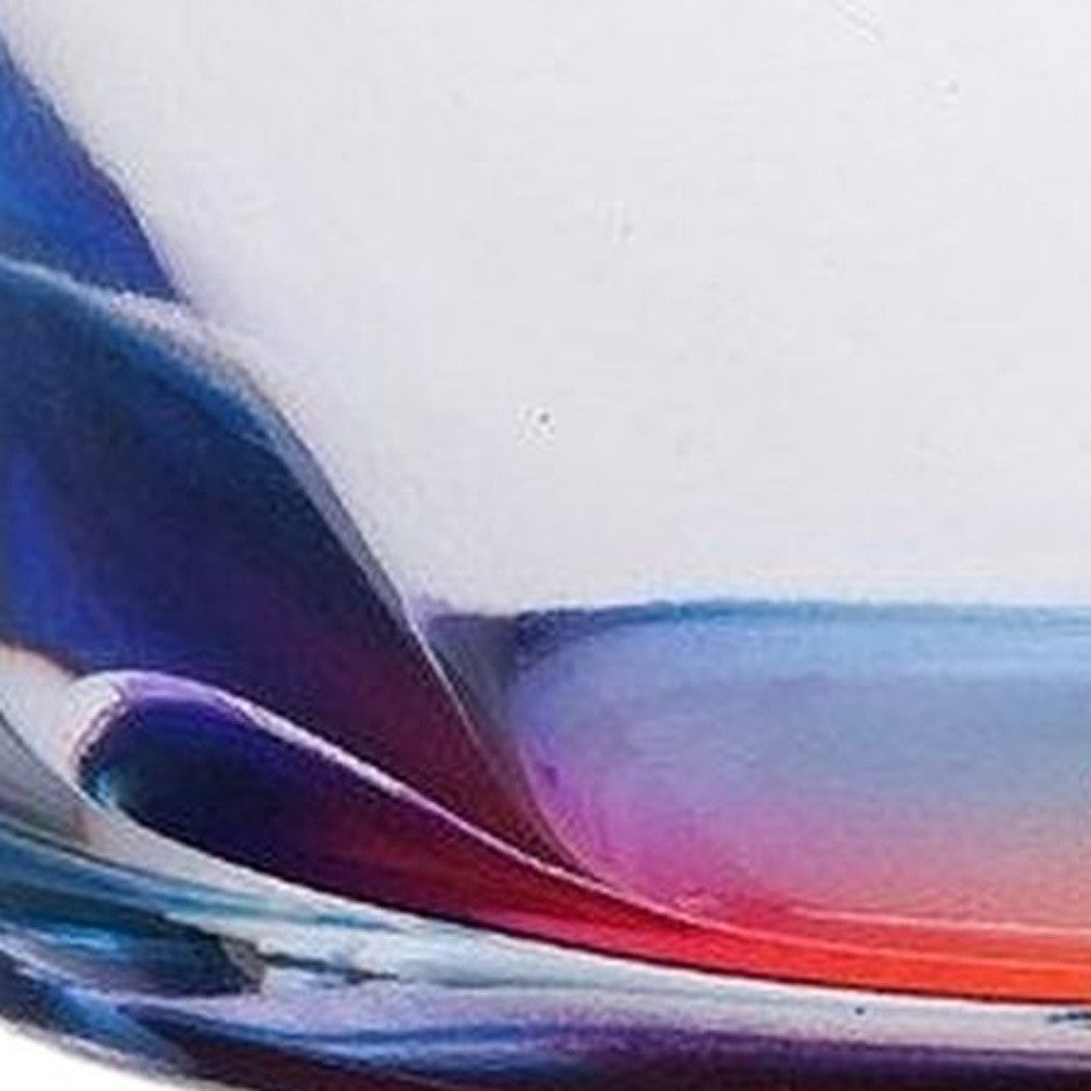 Set of Four Rainbow Geometric Acrylic Stemless Whiskey Glass-2