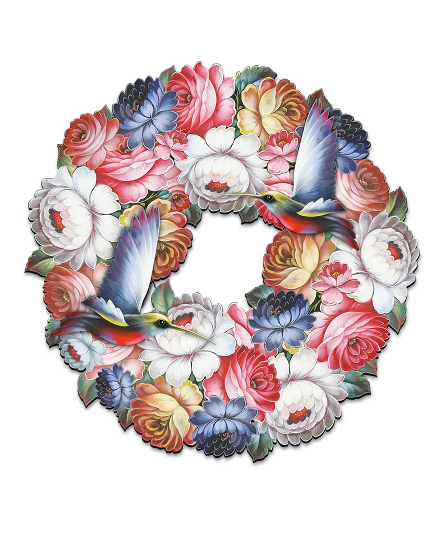 Birdy Floral Holiday Door Wreath by G. DeBrekht - Easter Spring Decor - 8185312H-4
