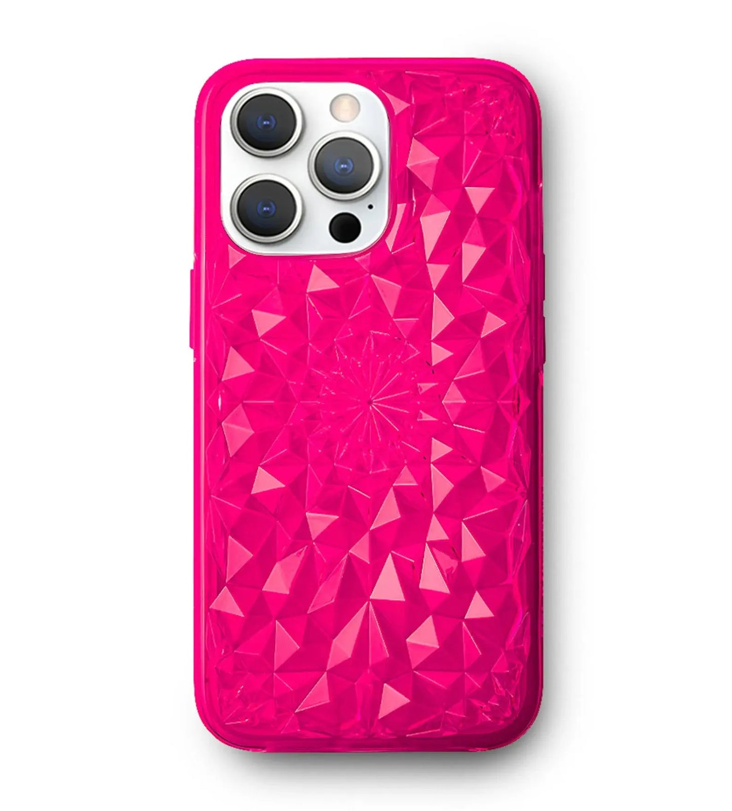 Neon Pink Kaleidoscope iPhone Case-4