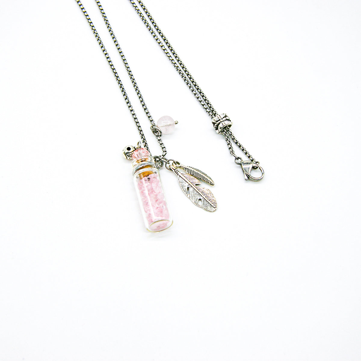 Rose Quartz Diffusing Necklace | Energy & Healing | Diffusing on the go-4