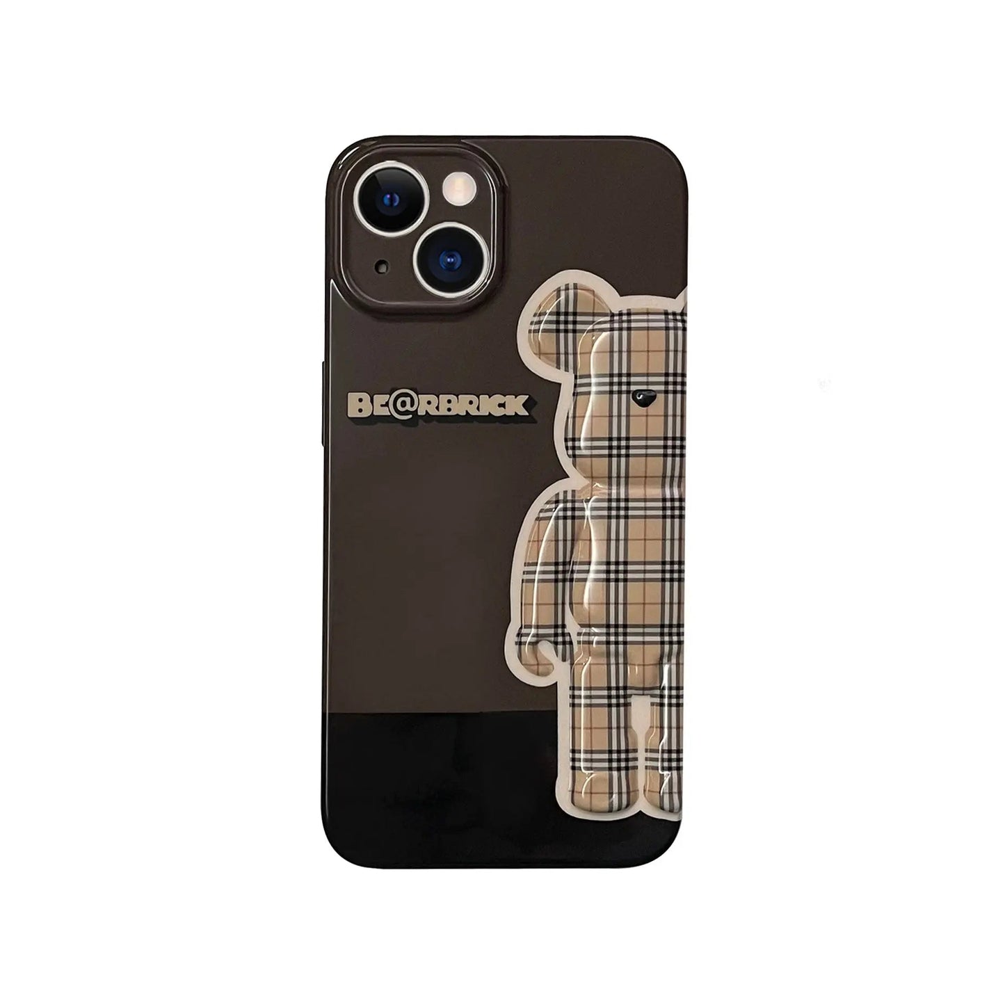 Smudged pink yellow blue bear suitable for Apple iPhone13pro max anti-fall 11/12 mobile phone shell xsmax/xr tide-5