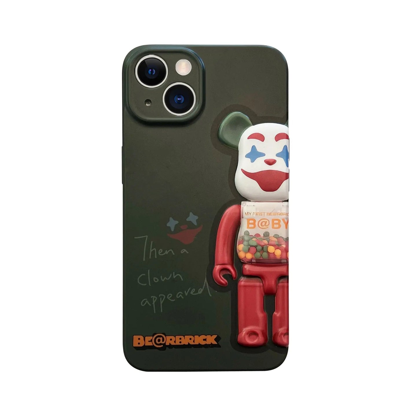 Smudged pink yellow blue bear suitable for Apple iPhone13pro max anti-fall 11/12 mobile phone shell xsmax/xr tide-7