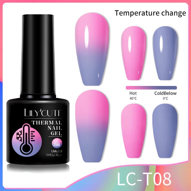 Winter Magic Color Changing Thermal Gel Nail Polish-9