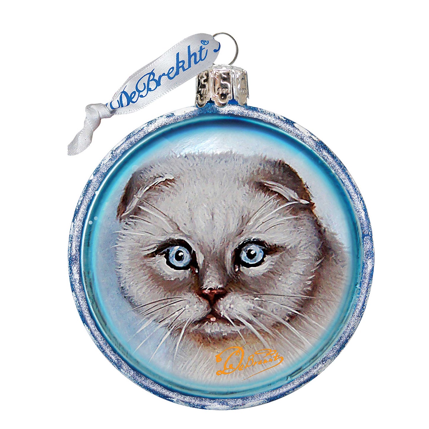 Cat Glass Ornament by G. DeBrekht - Pets Dog and Cats Decor - 764-120-4