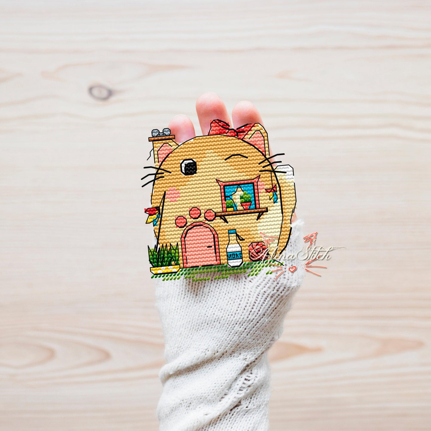 Cat-house - PDF Cross Stitch Pattern-1