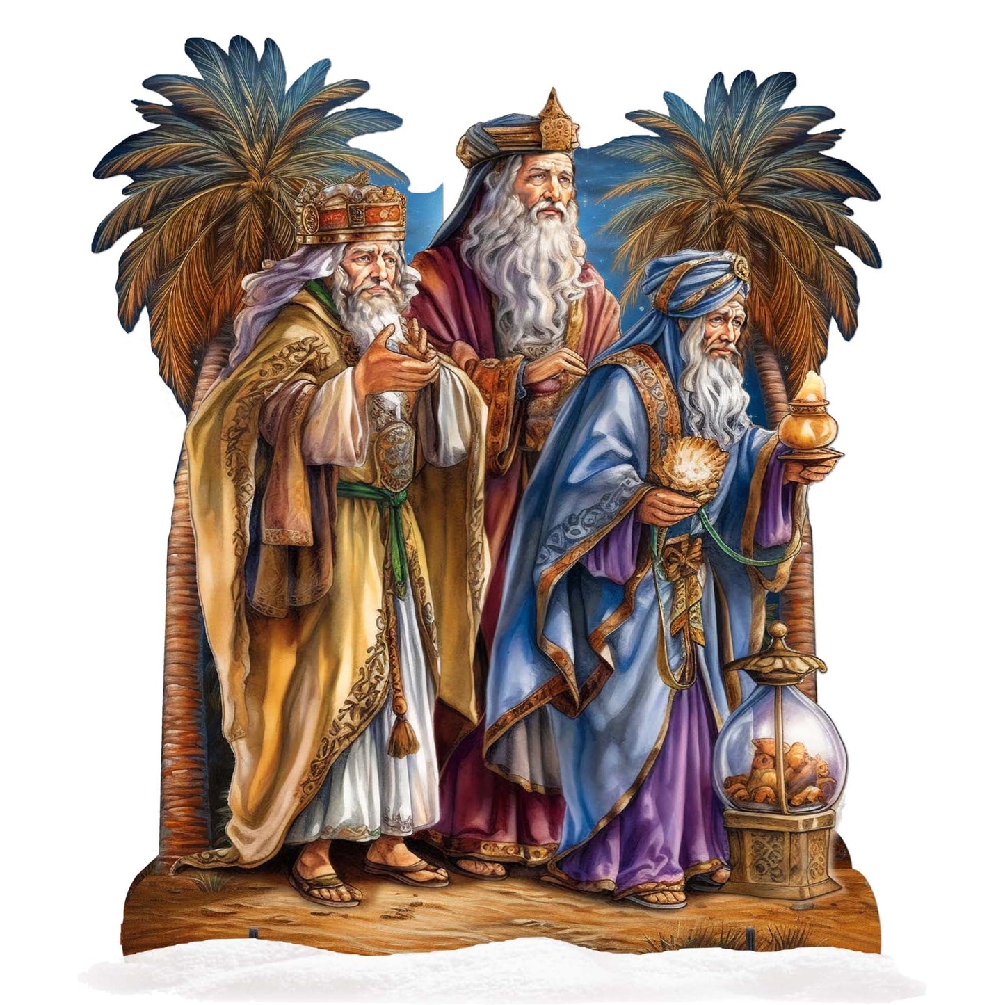Three Wise Men Outdoor Decor by G. Debrekht - Nativity Holiday Decor - 8611040F-4
