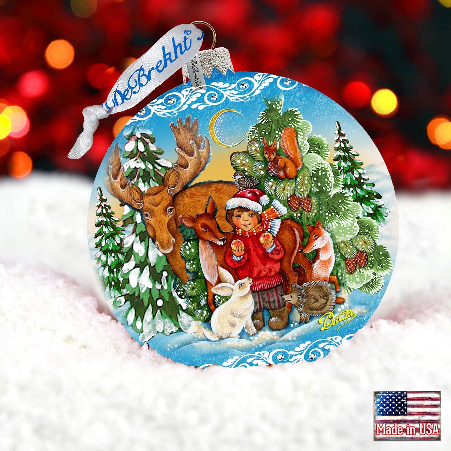 Winter Wonderland Glass Ornament by G. DeBrekht - Christmas Décor - 73372-4