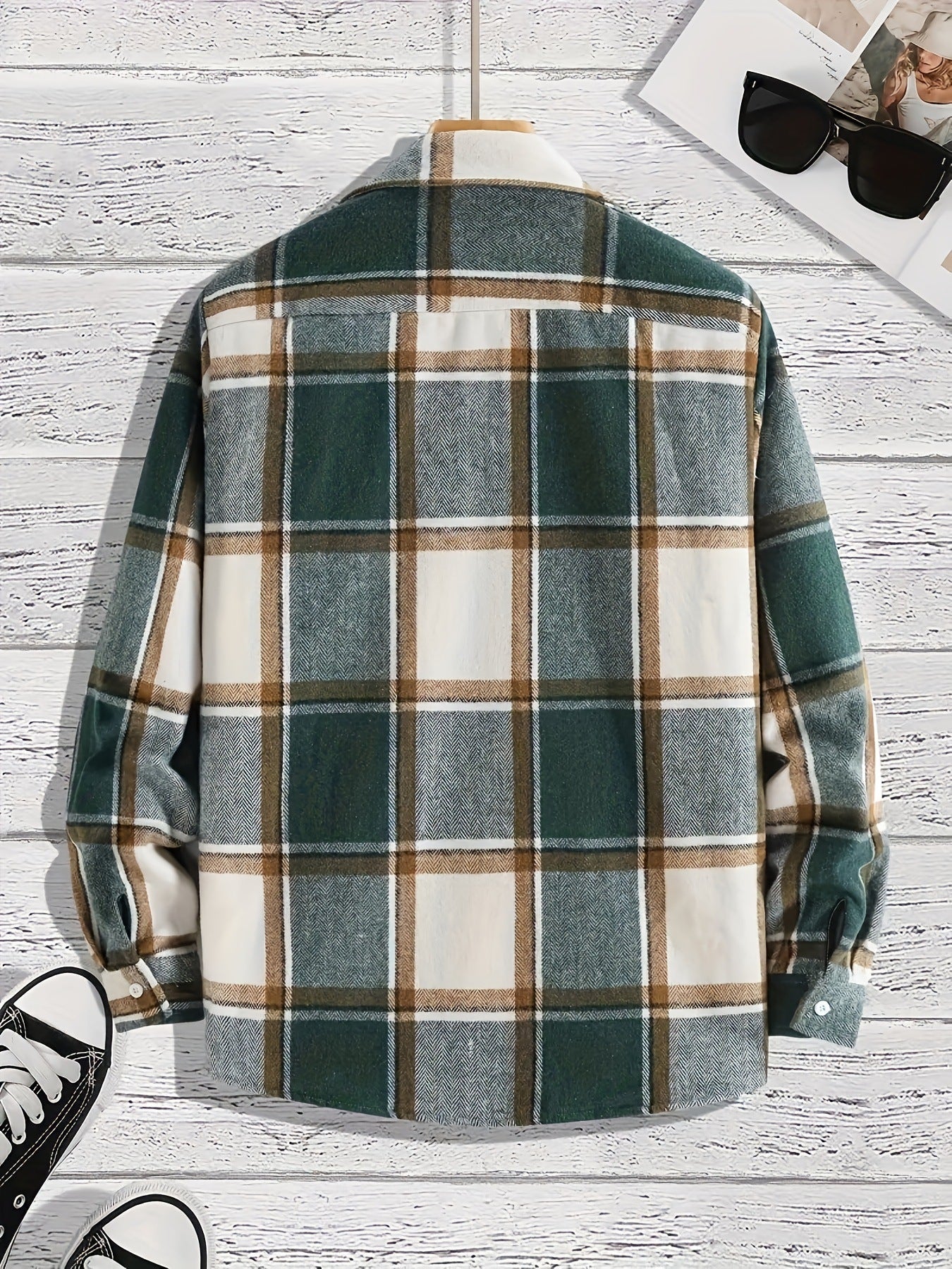 Men's Casual Plaid Shirt