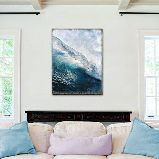 Ocean Wave Art Wooden Wall Art by Nature Wonders - Nature Wildlife Decor  - 95396B-0