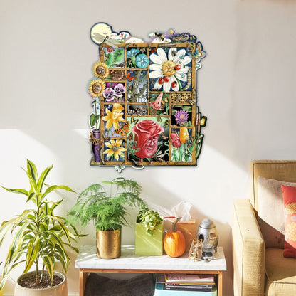 Bugs & Blossoms Whimsical Wall Art by Laura Seeley - Love Family Kids Decor - 8513002-LS-0