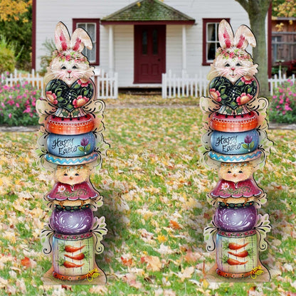 Spring Blessings Set of 2 Walkway Greeters Outdoor by Jamie Mills-Price - Easter Spring Decor - 8457803F-S2-1