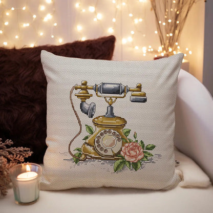 Vintage Phone - PDF Cross Stitch Pattern-4