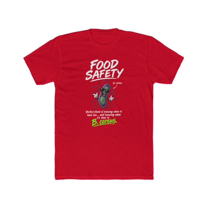 Food Safety T-Shirt — 'Food Safety' Funny B-cereus Mascot Tee for Food Workers
