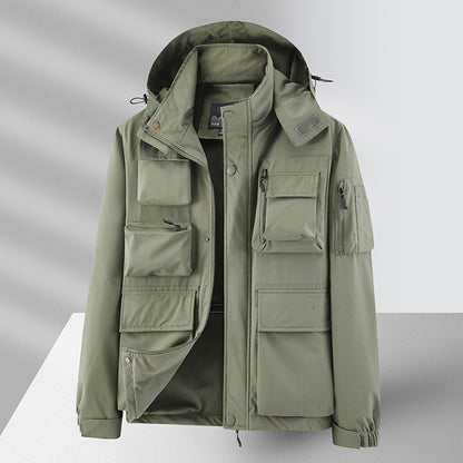 Men's Multi-pocket Waterproof Army Outdoor Leisure Jacket