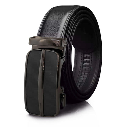 Belt With Slide Buckle Ratchet For Men