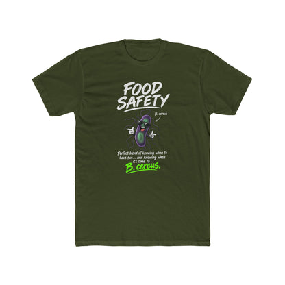 Food Safety T-Shirt — 'Food Safety' Funny B-cereus Mascot Tee for Food Workers