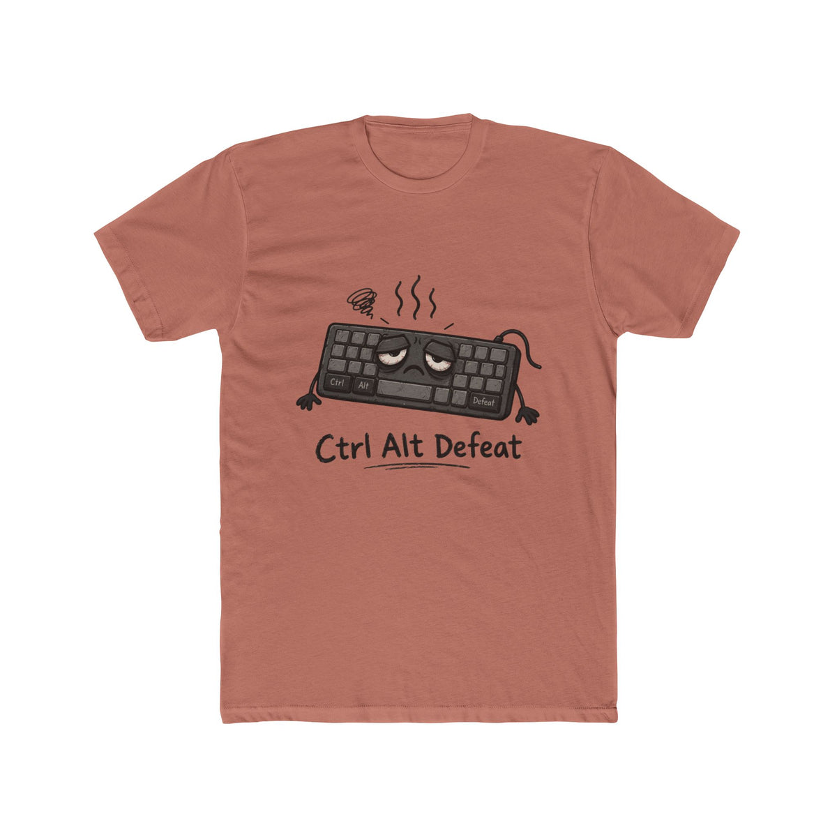 Ctrl Alt Defeat T-Shirt — Funny Gamer Keyboard Graphic Tee