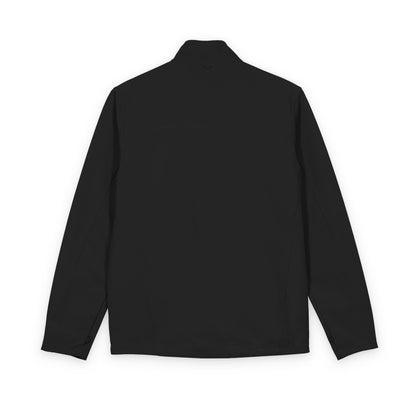 Dark Color Embroidered Men's Soft Shell Jacket — Personalized Name & Logo