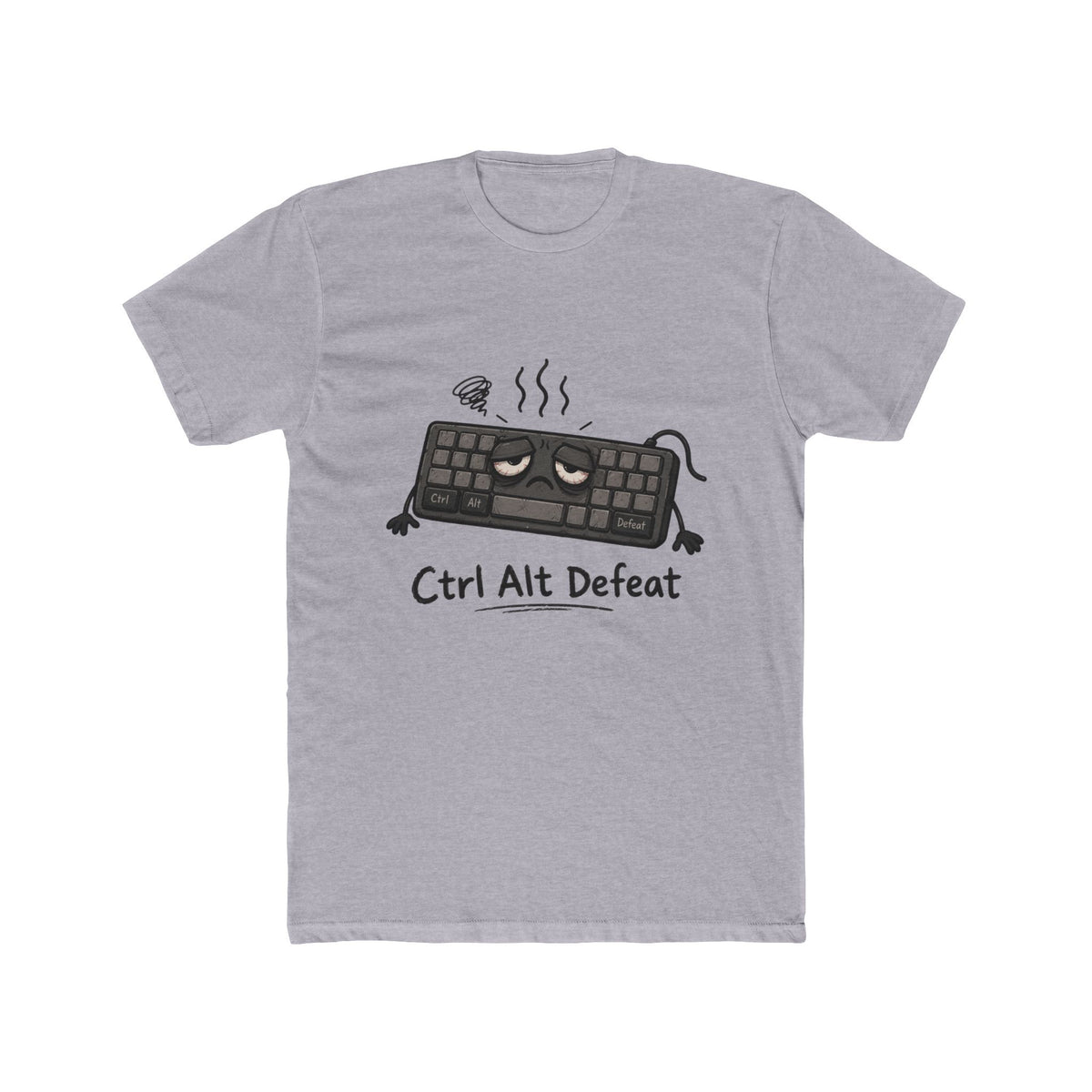Ctrl Alt Defeat T-Shirt — Funny Gamer Keyboard Graphic Tee