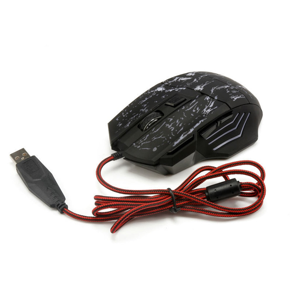 Ergonomic Gaming Mouse with 7 Buttons - Wired