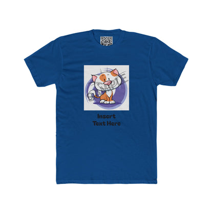 Customizable Unisex Cotton Crew Tee — Upload (1) Photo & (1) Text