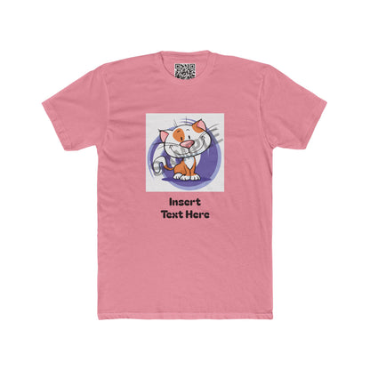 Customizable Unisex Cotton Crew Tee — Upload (1) Photo & (1) Text