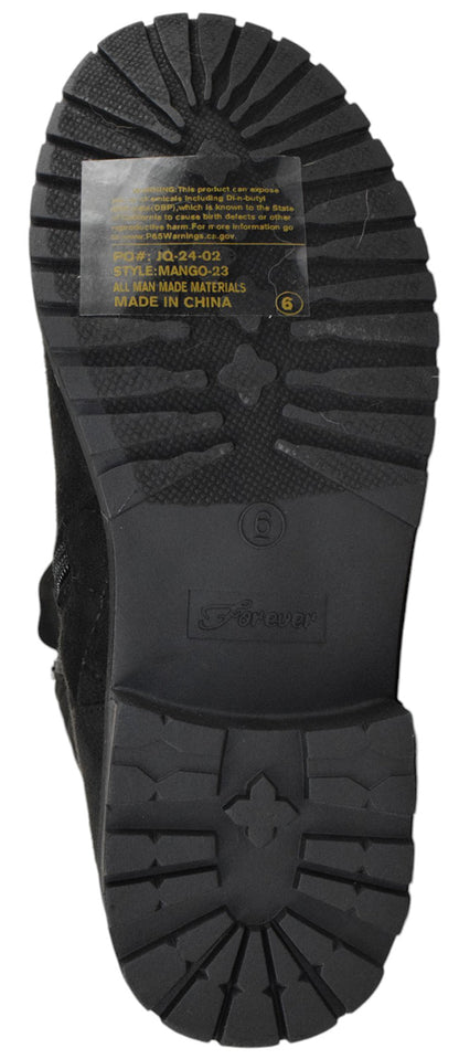 MANGO-23 Black Suede Forever