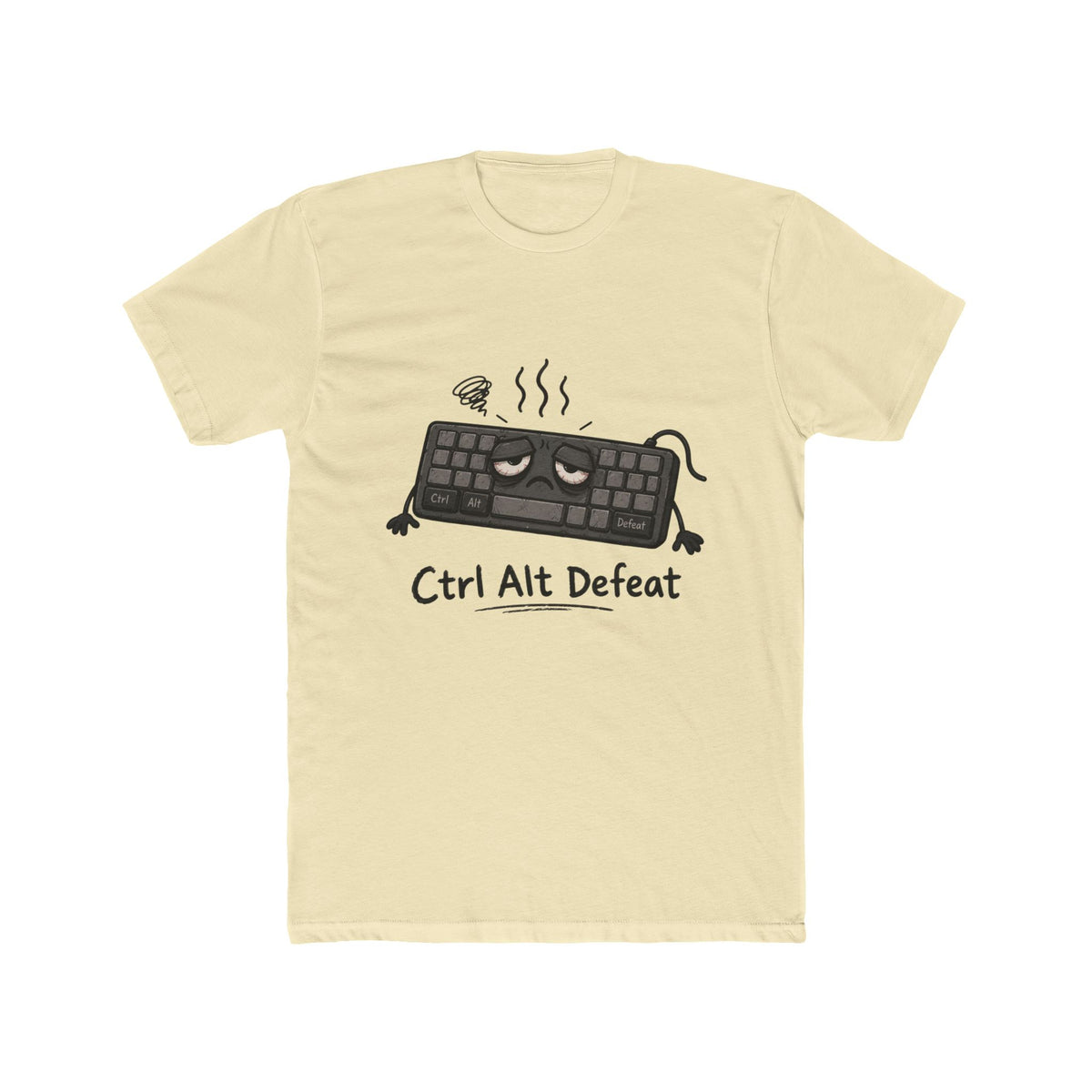 Ctrl Alt Defeat T-Shirt — Funny Gamer Keyboard Graphic Tee