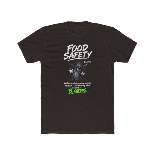 Food Safety T-Shirt — 'Food Safety' Funny B-cereus Mascot Tee for Food Workers