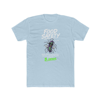 Food Safety T-Shirt — 'Food Safety' Funny B-cereus Mascot Tee for Food Workers