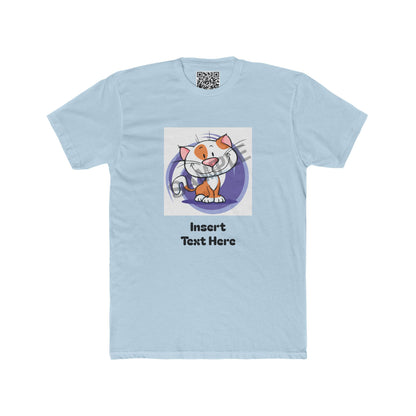 Customizable Unisex Cotton Crew Tee — Upload (1) Photo & (1) Text