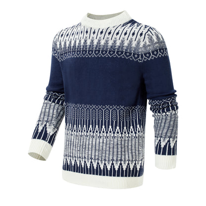 Men's Crewneck Pullover Knitted Sweater