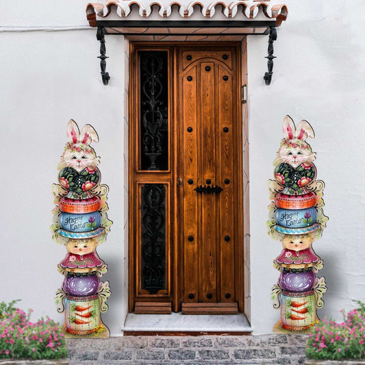 Spring Blessings Set of 2 Walkway Greeters Outdoor by Jamie Mills-Price - Easter Spring Decor - 8457803F-S2-0