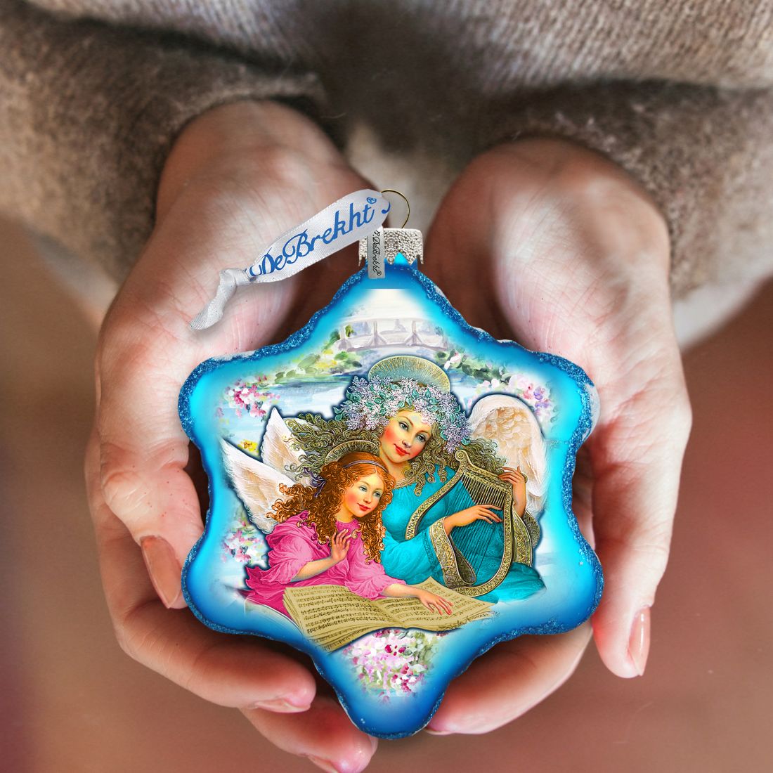 Sisterhood Glass Ornament by Strelkina at G. DeBrekht - Christmas Decor - 754-041-3