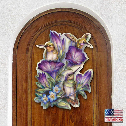 Everlasting Friendship Hummingbirds Wall Art by J. Bergsma - Wildlife Holiday Decor - 8591936W-JB-1