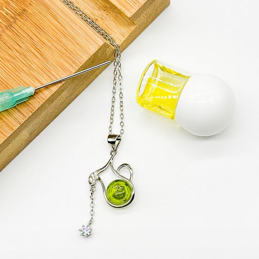 Sterling Silver Zodiac Aroma Necklace - Aquarius Jan - Feb | Perfect Birthday Gift | Energy & Healing | Diffuse on the go-0