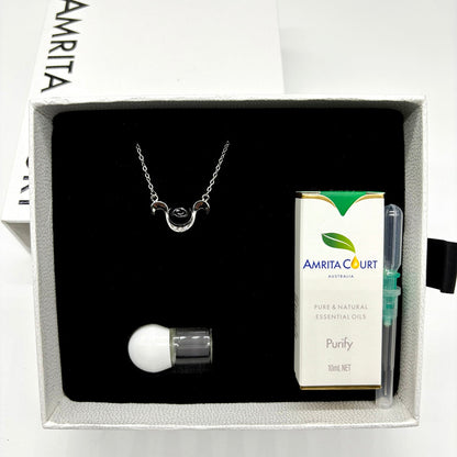 Sterling Silver Zodiac Aroma Necklace - Aries March - April | Perfect Birthday Gift | Energy & Healing | Diffuse on the go-4