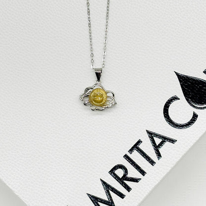 Sterling Silver Zodiac Aroma Necklace - Leo July - August | Perfect Birthday Gift | Energy & Healing | Diffuse on the go-3