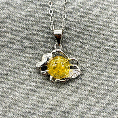 Sterling Silver Zodiac Aroma Necklace - Leo July - August | Perfect Birthday Gift | Energy & Healing | Diffuse on the go-1