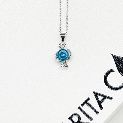 Sterling Silver Zodiac Aroma Necklace - Pisces Feb - March | Perfect Birthday Gift | Energy & Healing | Diffuse on the go-2