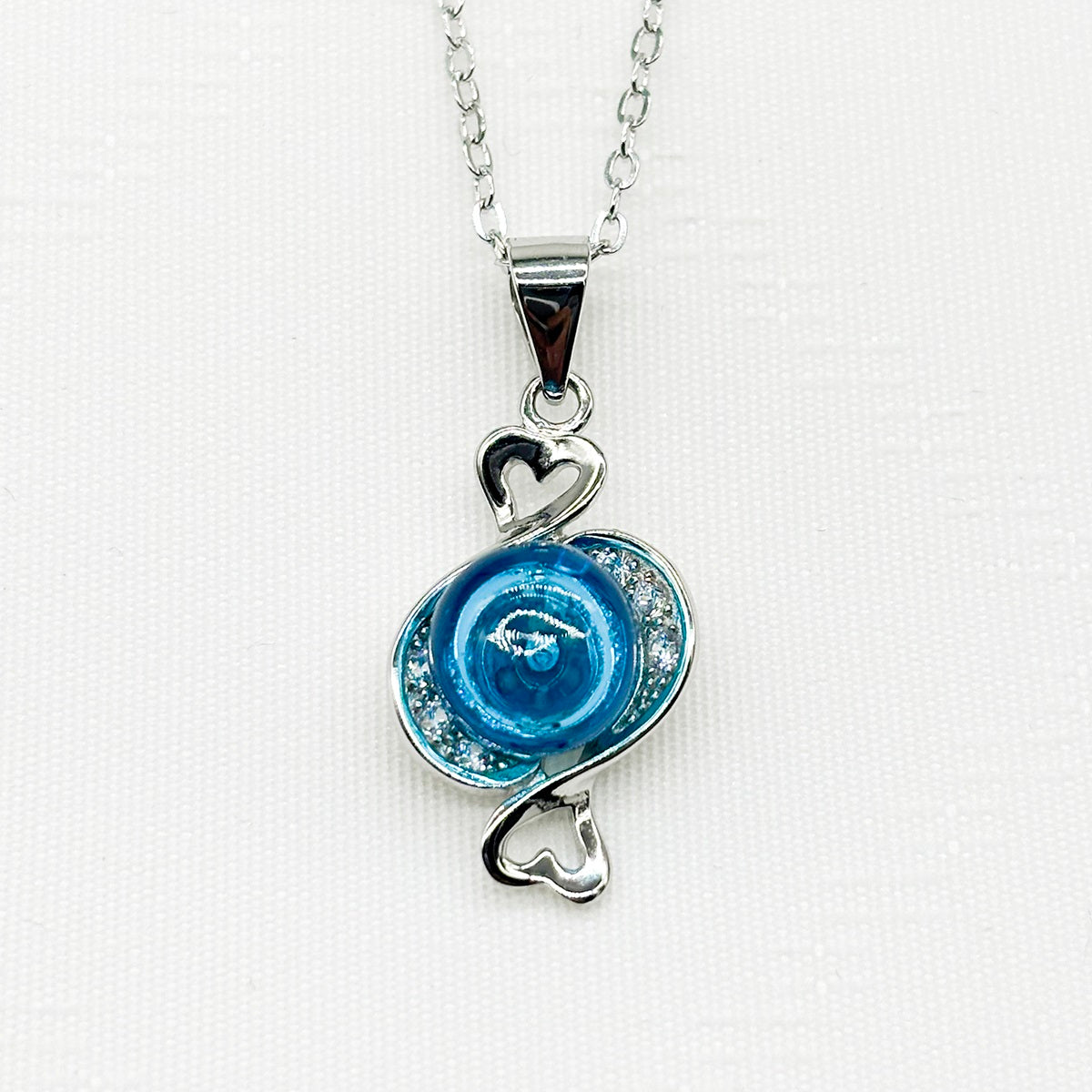 Sterling Silver Zodiac Aroma Necklace - Pisces Feb - March | Perfect Birthday Gift | Energy & Healing | Diffuse on the go-3
