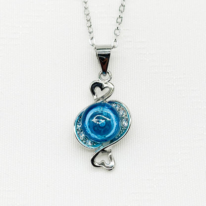 Sterling Silver Zodiac Aroma Necklace - Pisces Feb - March | Perfect Birthday Gift | Energy & Healing | Diffuse on the go-3