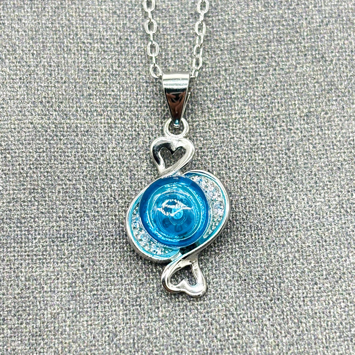 Sterling Silver Zodiac Aroma Necklace - Pisces Feb - March | Perfect Birthday Gift | Energy & Healing | Diffuse on the go-1