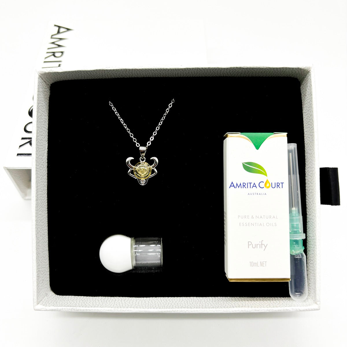 Sterling Silver Zodiac Aroma Necklace - Taurus April - May | Perfect Birthday Gift | Energy & Healing | Diffuse on the go-4