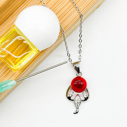 Sterling Silver Zodiac Aroma Necklace - Scorpius Oct-Nov | Perfect Birthday Gift | Energy & Healing | Diffuse on the go-0