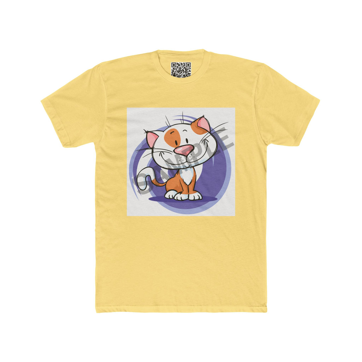 Customizable Unisex Cotton Tee — Upload (1) Photo LG
