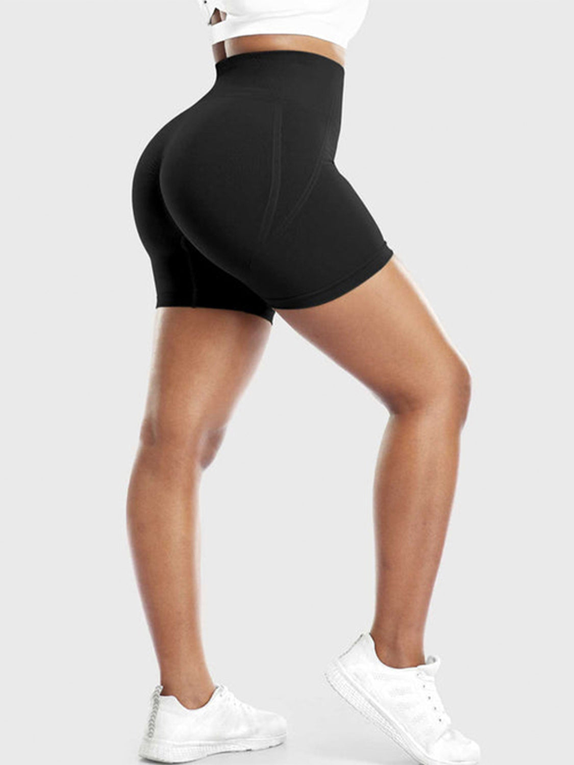 High Waist Active Shorts