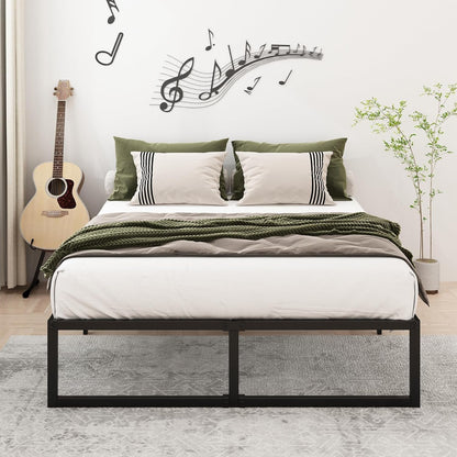 14 Inch Heavy Duty Metal Bed Frame with Slats-3